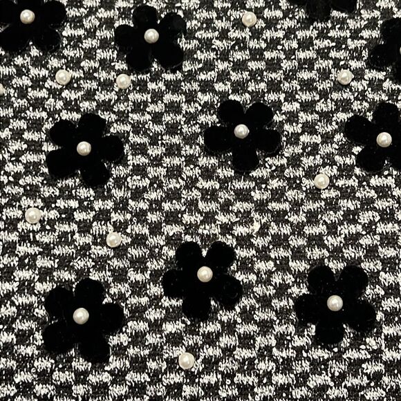 Karl Lagerfeld Paris Black/White 3/4 Sleeve Top Size XS (fits larger) - Picture 3 of 12